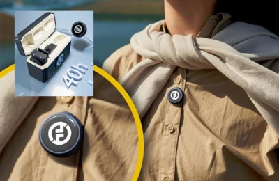 Hollyland Lark M2 Microfone De Lapela Sem Fio(2tx+3rx), Transmissão Sem Fio Dual