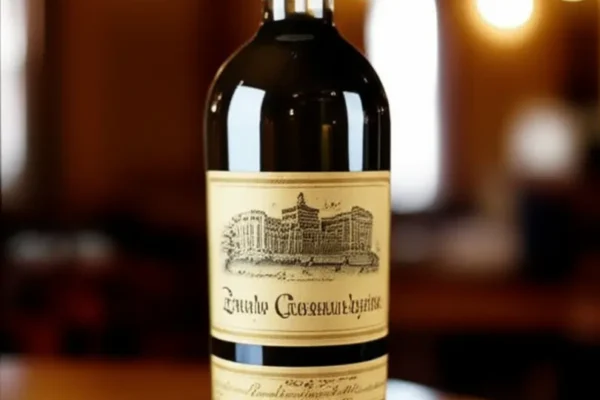 Garrafa vinho leilao rara
