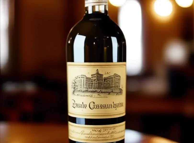 Garrafa vinho leilao rara