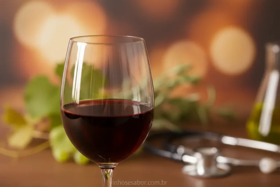 Taca vinho saude