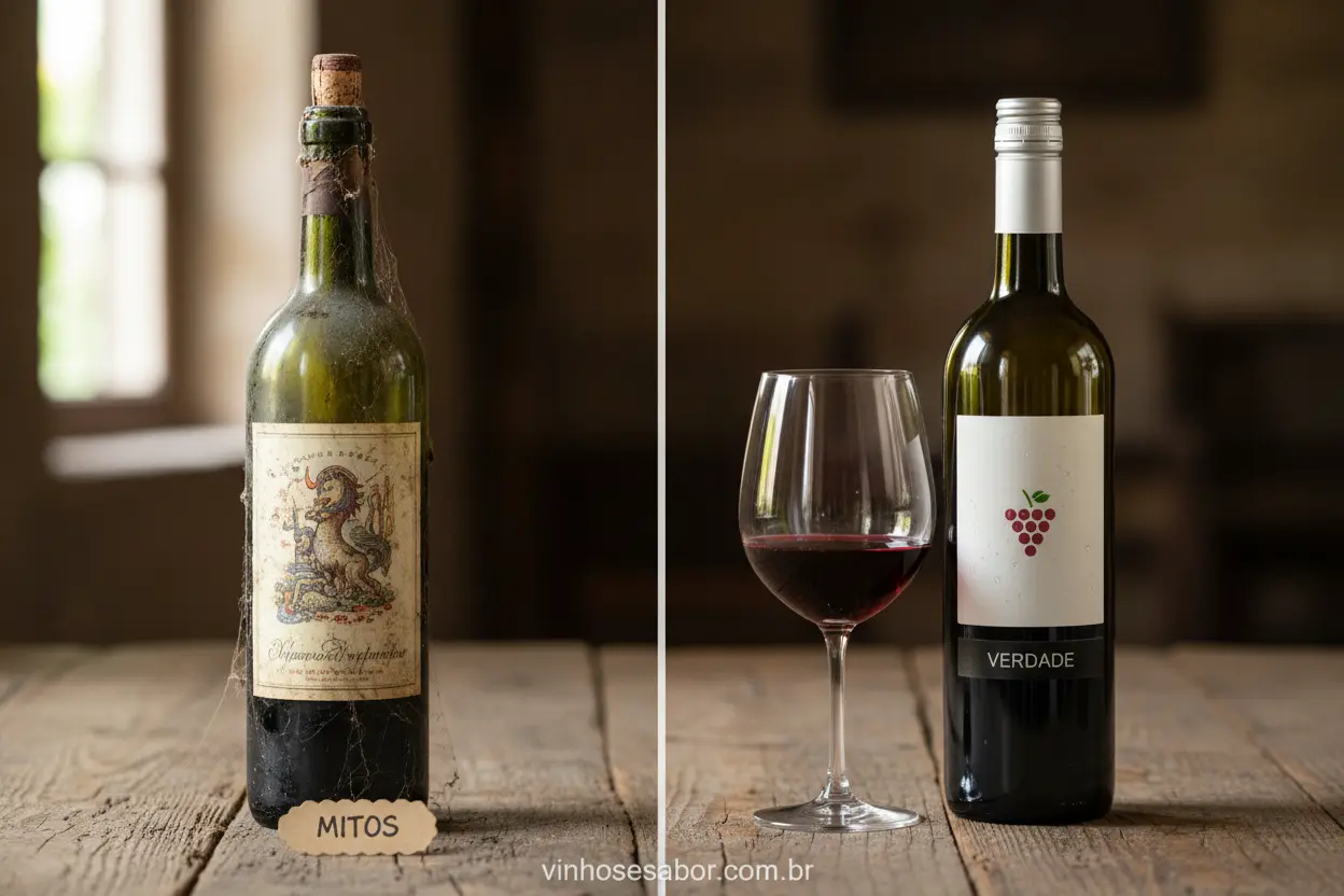 Mitos e Verdades do Screw Cap Comparação visual de vinho com rolha e vinho com tampa de rosca