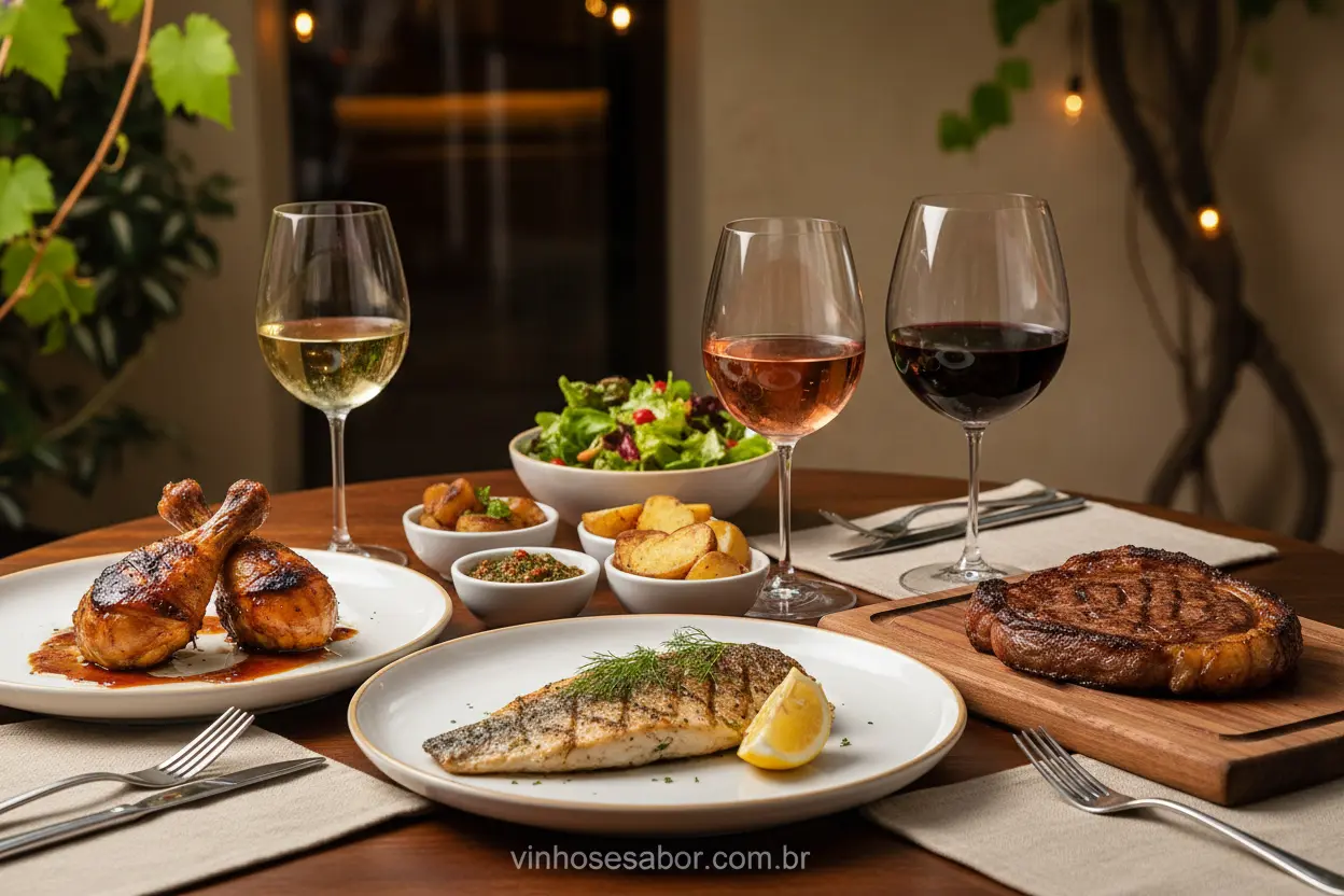 Cortes e Vinhos no Churrasco Vinhos para diferentes cortes de churrasco