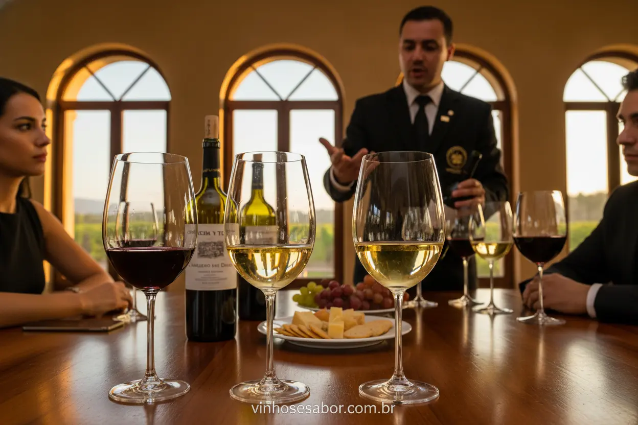 Visita à vinícola Concha y Toro degustação