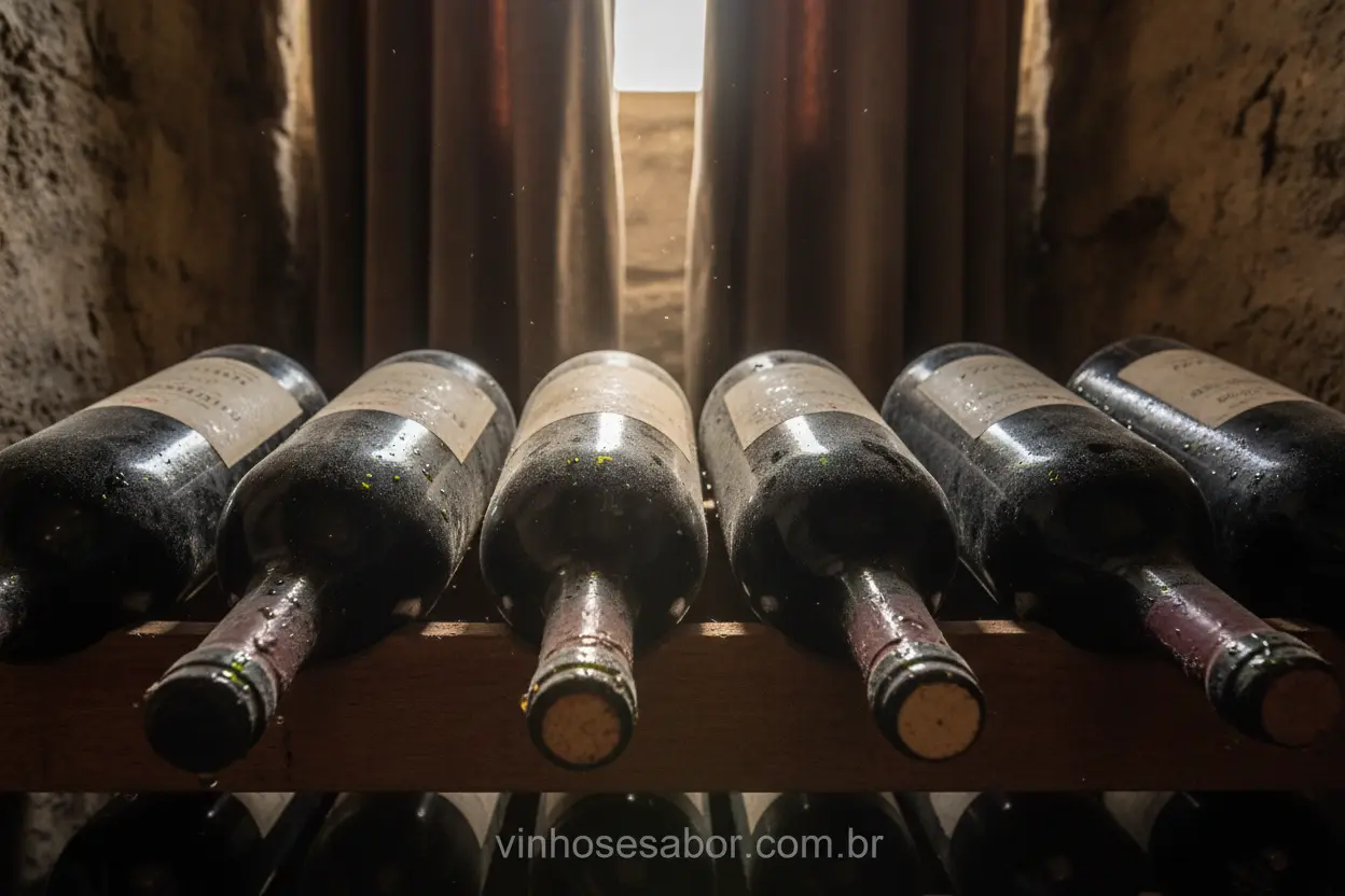 Proteção do Vinho contra Luz Vinho protegido da luz e umidade