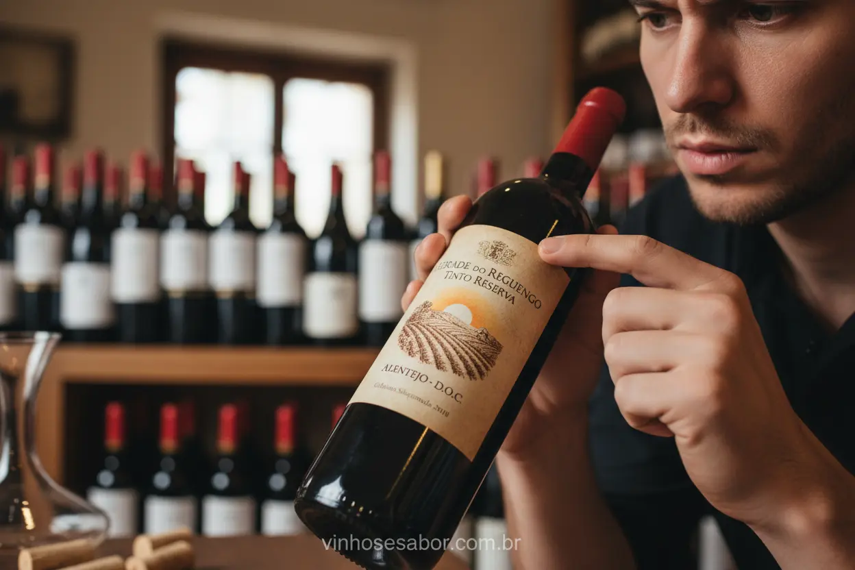 Escolhendo Vinho Alentejano Mãos escolhendo vinho Alentejo