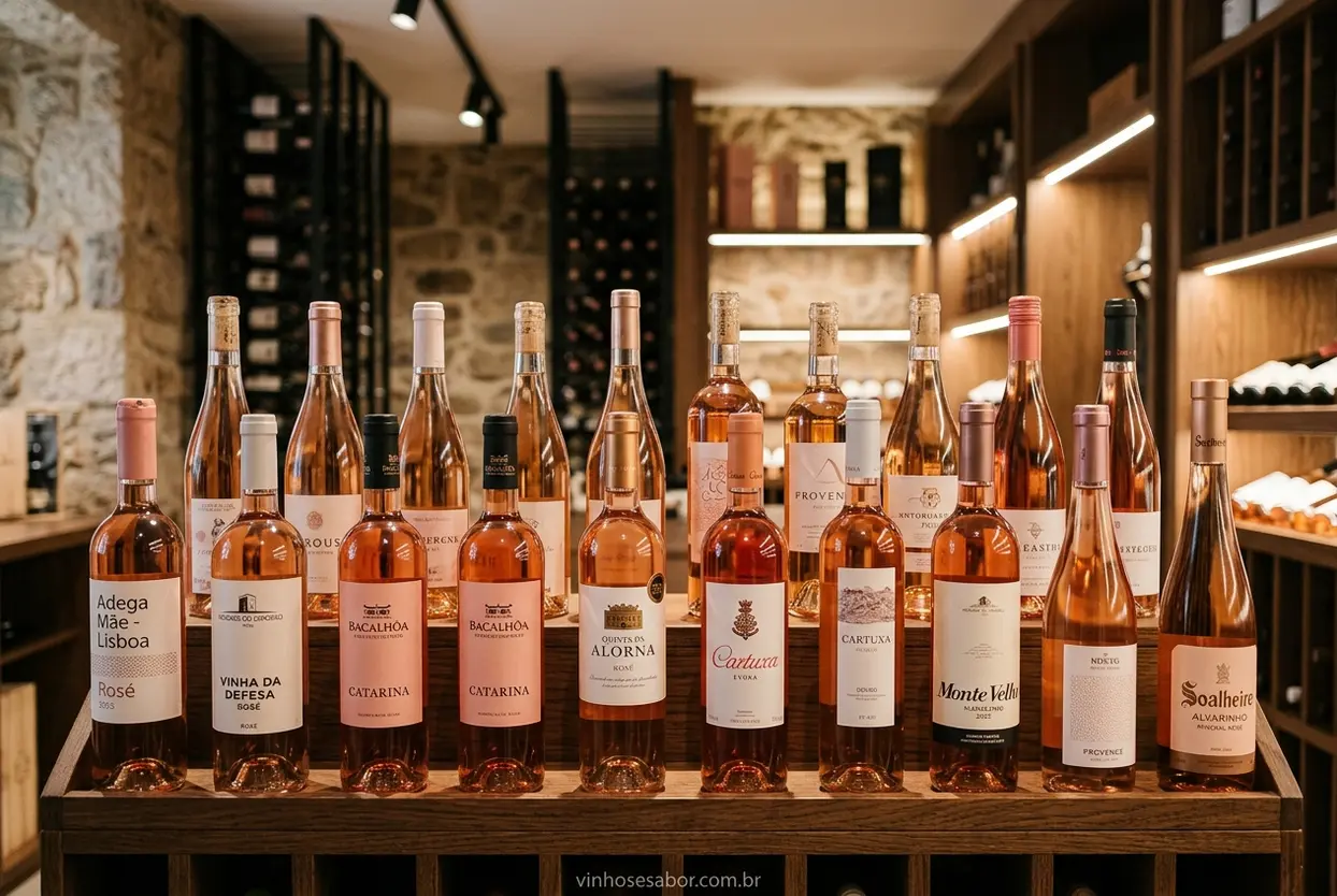 Seleção de Vinhos Rosé Premium Os melhores vinhos rosé para o pôr do sol