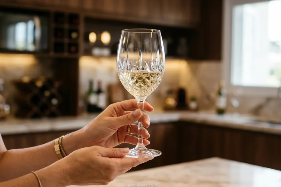 Taça de Cristal Brilhante